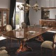 Creaciones Fejomi, classic luxury furniture for dining room, dining table with marquetry, chest of drawers with marquetry from Spain, buy luxury classic dining room with marquetry in Spain